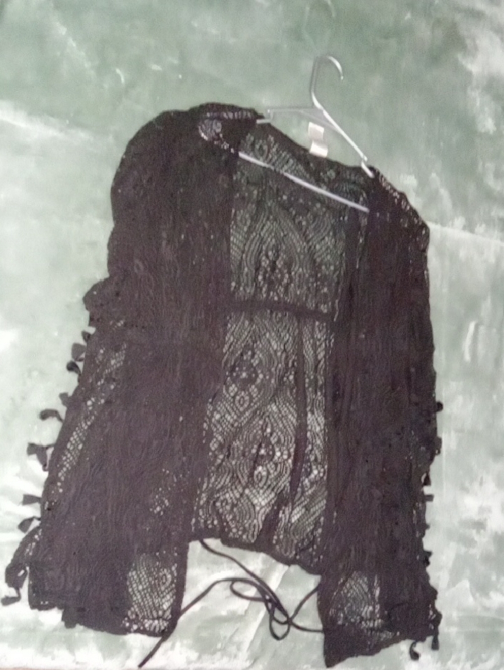 Time and True Black Lace Cover-Up